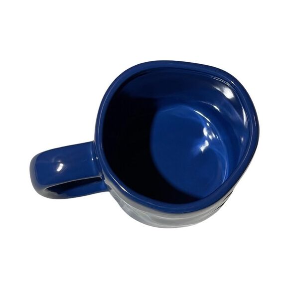 Rae Dunn Coffee Mug Blue & Metallic Gold “Shalom NWOT - Picture 6 of 9